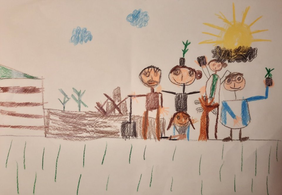 Auf der Grünpatenschaftsfläche...