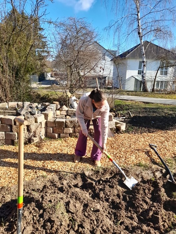 Der Boden wird vorbereitet
