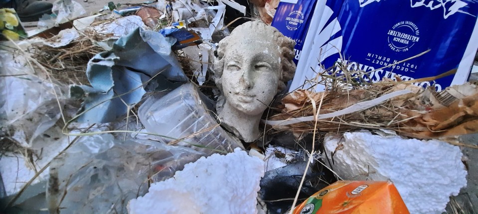 Müllberg mit Steinkopf