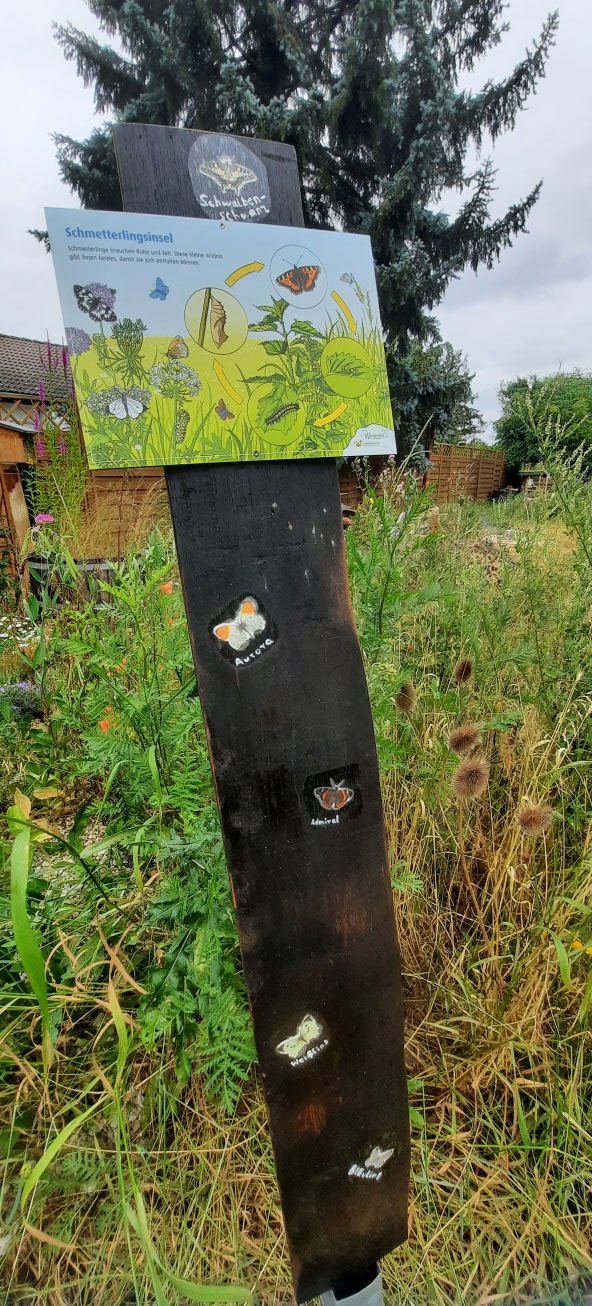 Schild Schmetterlingsinsel