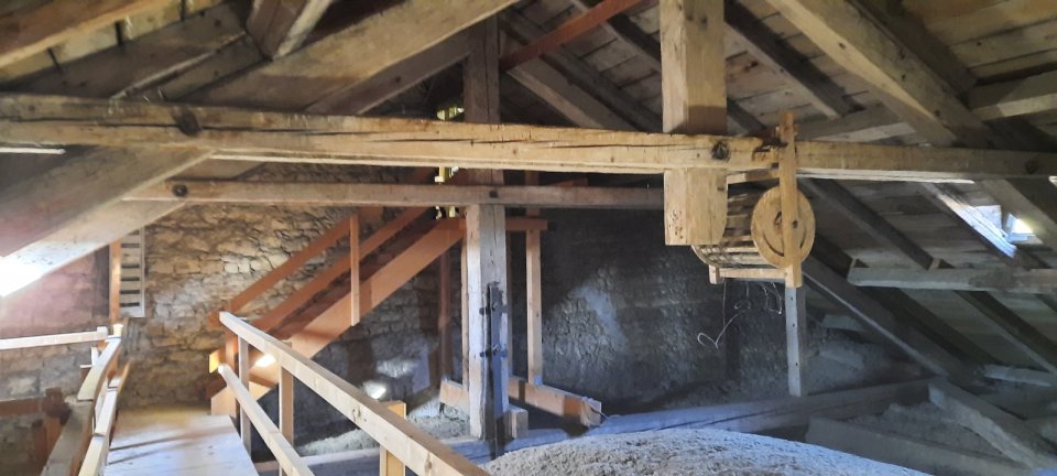 Das Dach am Kirchenschiff