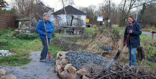 Bei der Anlage des Mager-Standorts