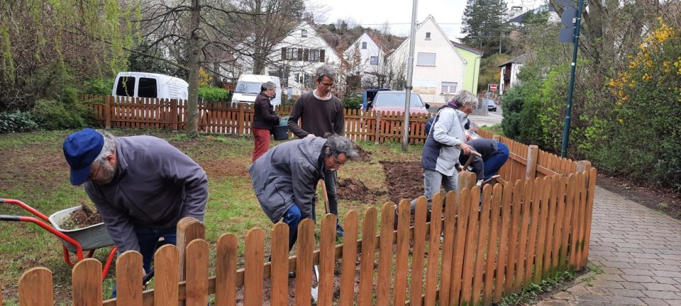 Vorbereitung des Blühstreifens