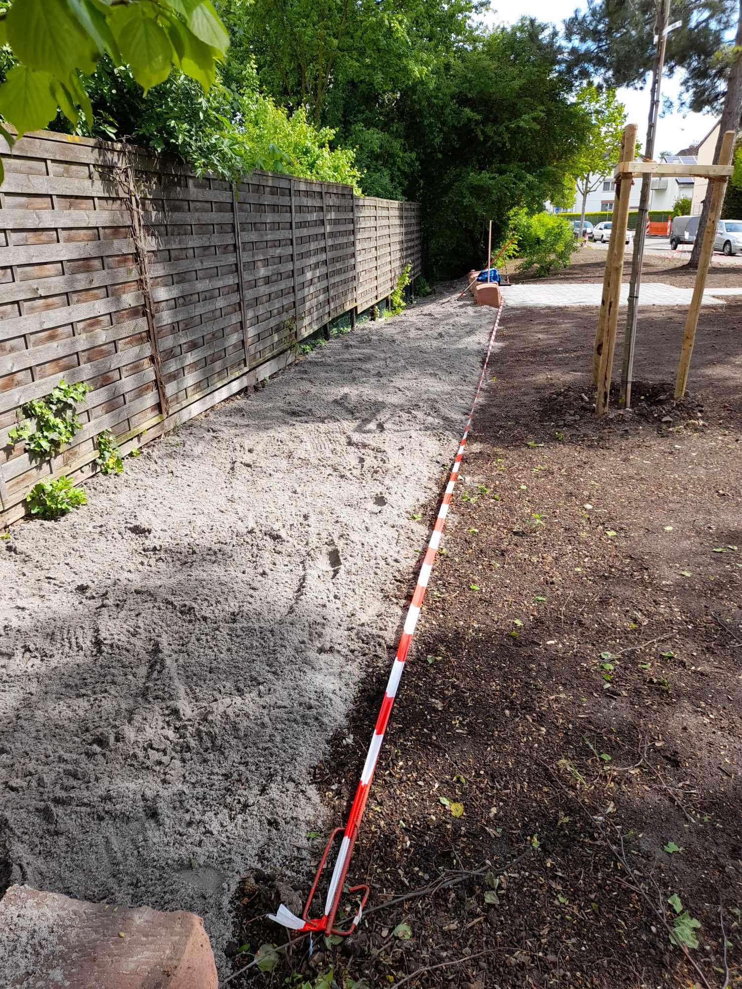 Blüstreifen fertig eingesät